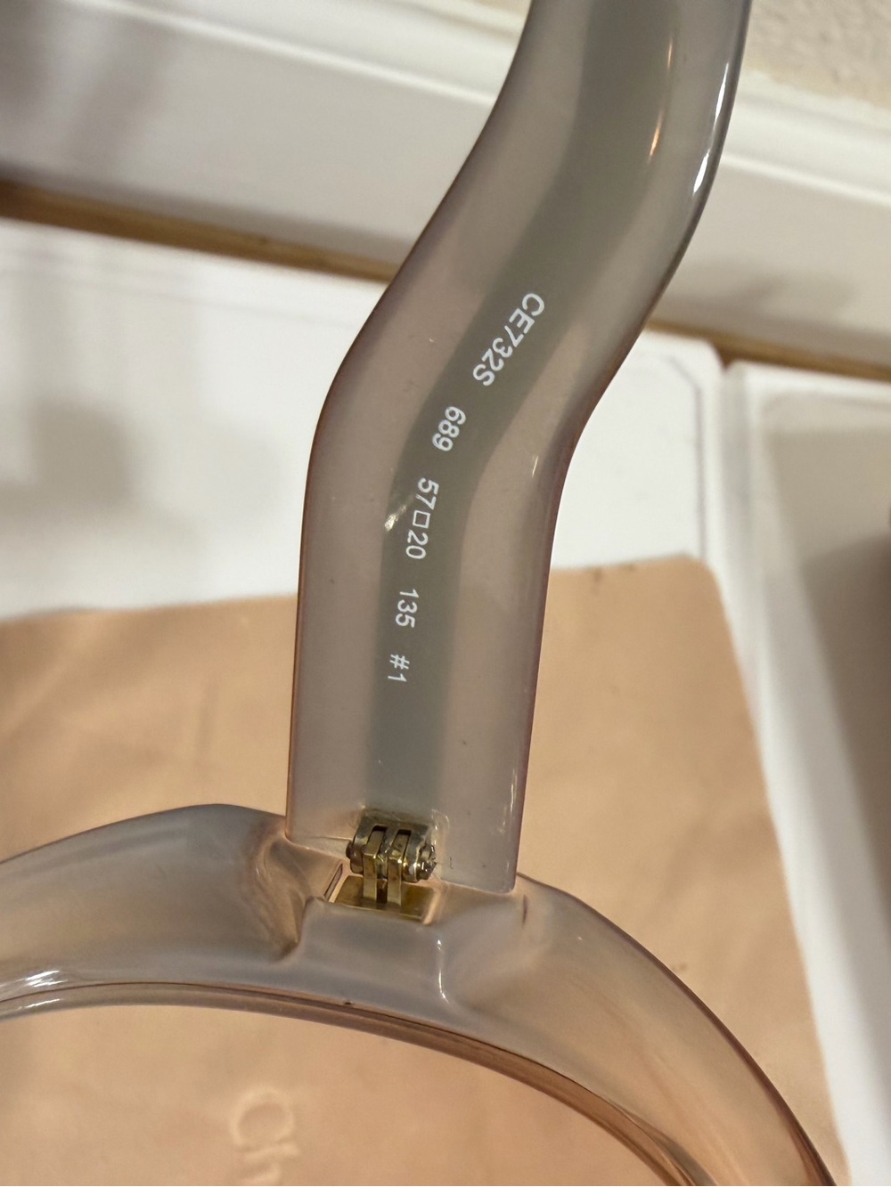Chloe Round Oversized Sunglasses in Gold, case and cloth included - Picture 6 of 6